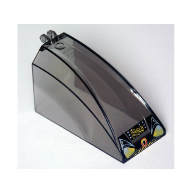 trans-brown windscreen 8 x 4 x 4 curved with 2 fingers with headlights and res-q pattern