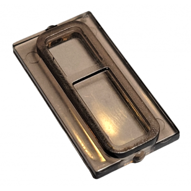 trans-brown glass for train window 1 x 2 x 3