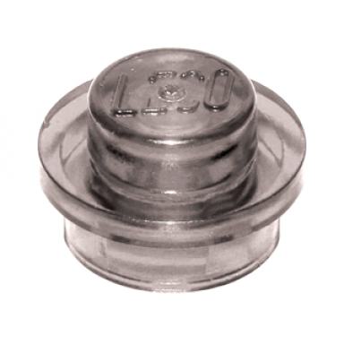 trans-brown plate round 1 x 1