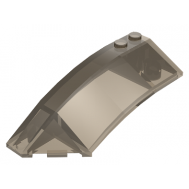 trans-brown wedge 8 x 3 x 2 open left