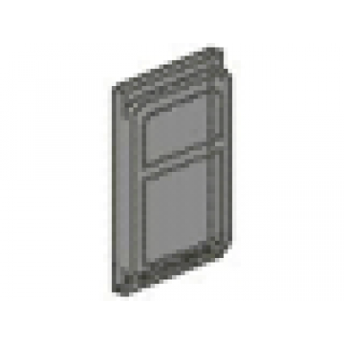 trans-brown glass for train door with lip on top and bottom