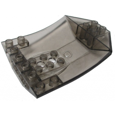 trans-brown cockpit 8 x 6 x 2 curved