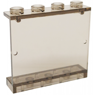 trans-brown panel 1 x 4 x 3 - hollow studs