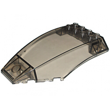 trans-brown windscreen 10 x 6 x 2 curved