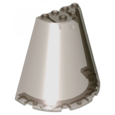 trans-brown cone half 8 x 4 x 6