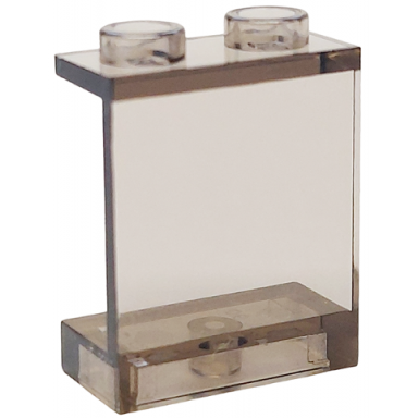 trans-brown panel 1 x 2 x 2 - hollow studs