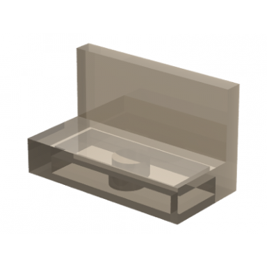 trans-brown panel 1 x 2 x 1
