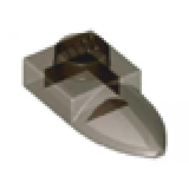 trans-brown plate modified 1 x 1 with tooth horizontal