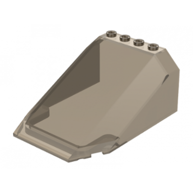 trans-brown windscreen 8 x 6 x 3 wedge