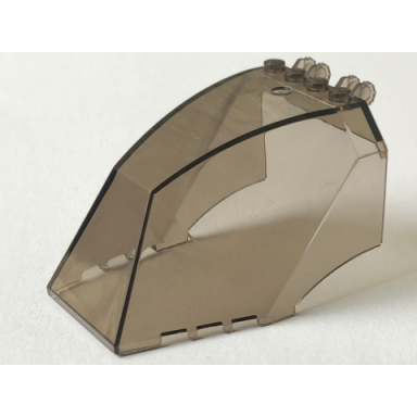 trans-brown windscreen 8 x 6 x 4 with locking dual 2 fingers
