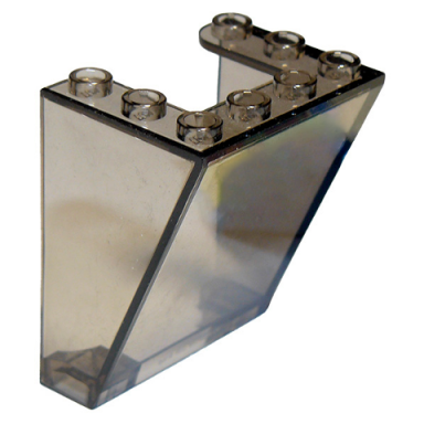 trans-brown windscreen 3 x 4 x 4 inverted rounded top corners cutout bottom corners