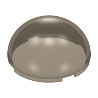 trans-brown cylinder hemisphere 4 x 4