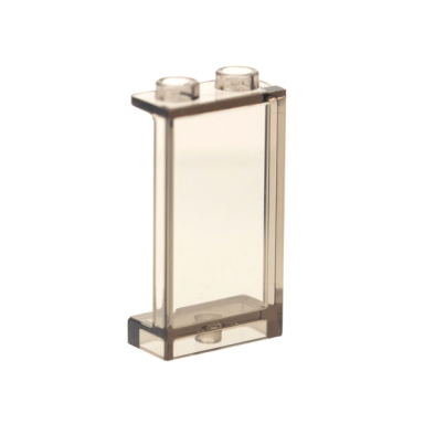 trans-brown panel 1 x 2 x 3 with side supports - hollow studs