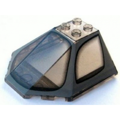 trans-brown windscreen 6 x 6 x 2 canopy with sw general grievous starfighter pattern