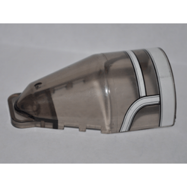 trans-brown windscreen 7 x 4 x 2 round extended front edge with sw arc-170 pattern type 2 sticker - set 8088