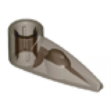 trans-brown bionicle 1 x 3 tooth with axle hole bohrok eye