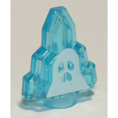 rock 1 x 2 crystal stepped with white ghost moonstone pattern