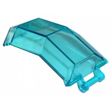 trans-light blue windscreen 4 x 4 x 4 2 3 with bar handle