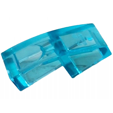 trans-light blue slope curved 2 x 1 x 2 3