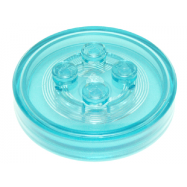 dimensions toy tag 4 x 4 x 2 3 with 4 studs and trans-light blue bottom generic for gadgets