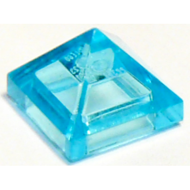 trans-light blue slope 45 1 x 1 x 2 3 quadruple convex pyramid