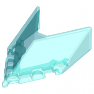 trans-light blue windscreen 6 x 4 x 1 1 3 pointed