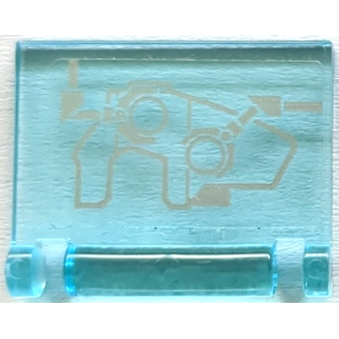 trans-light blue minifigure utensil book cover with infinity gauntlet gorilla fist schematic and mechanical claws pattern sticker - set 76192