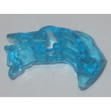 trans-light blue bionicle head connector block eye brain stalk - small