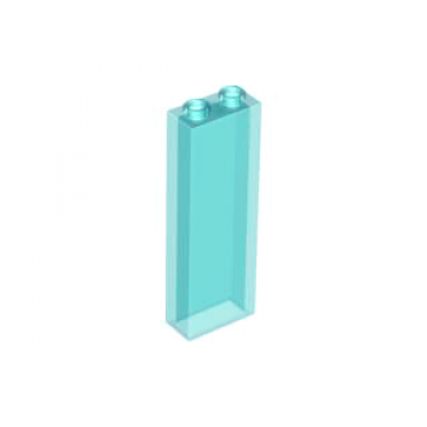 trans-light blue brick 1 x 2 x 5