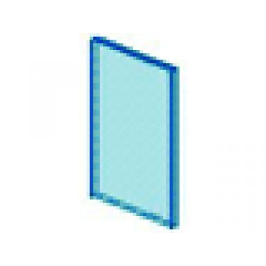 trans-light blue glass for window 1 x 4 x 5