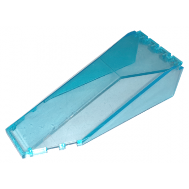 trans-light blue windscreen 10 x 4 x 2 1 3 canopy