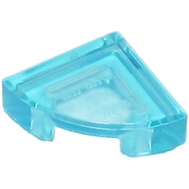 trans-light blue tile round 1 x 1 quarter
