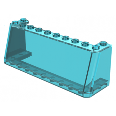 trans-light blue windscreen 3 x 10 x 3