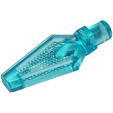 trans-light blue minifigure weapon spear tip