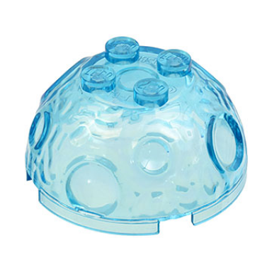 trans-light blue rock 4 x 4 arctic globe top