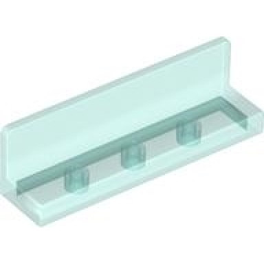 trans-light blue panel 1 x 4 x 1