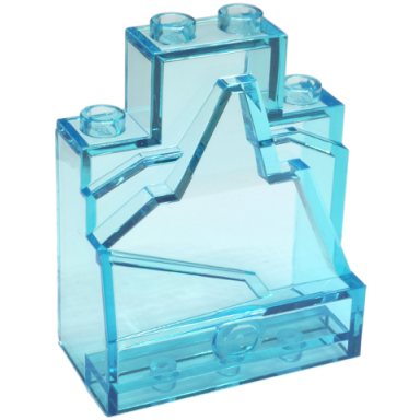 trans-light blue rock panel 2 x 4 x 4