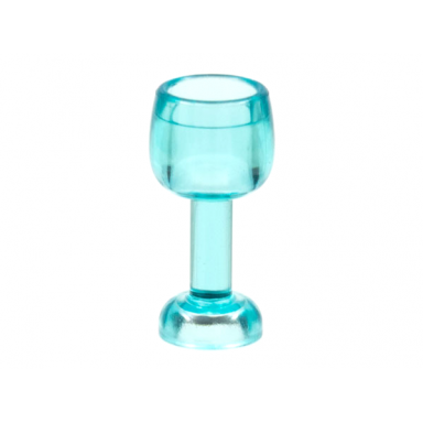 trans-light blue minifigure utensil goblet large