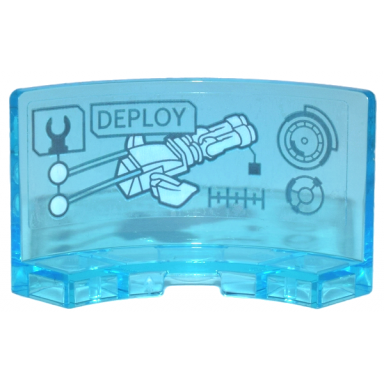 trans-light blue panel 3 x 3 x 2 corner convex with digital display mark vii armor case deploy and gauges pattern sticker - set 76269