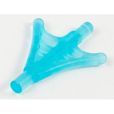 trans-light blue minifigure weapon web effect two branches bars on each end