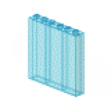 trans-light blue brick 1 x 6 x 5