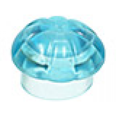 trans-light blue minifigure headgear hat chef toque