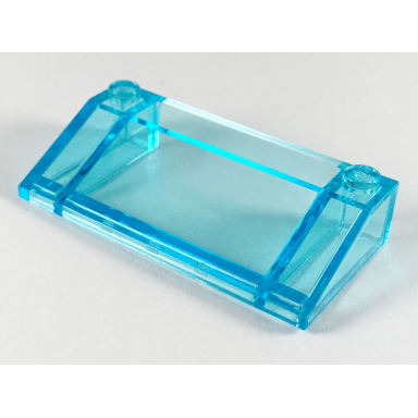trans-light blue slope 33 3 x 6 with inner walls