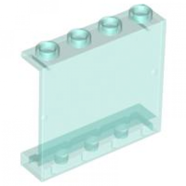 trans-light blue panel 1 x 4 x 3 - hollow studs