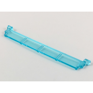 trans-light blue garage roller door section without handle