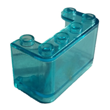 trans-light blue windscreen 2 x 4 x 2 vertical