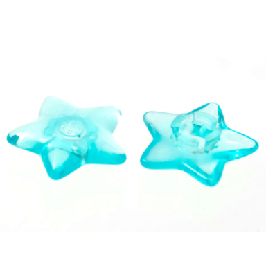 clikits icon star 2 x 2 small with pin polished transparent colors only