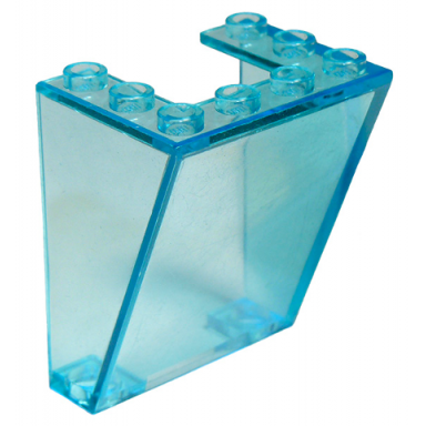trans-light blue windscreen 3 x 4 x 4 inverted
