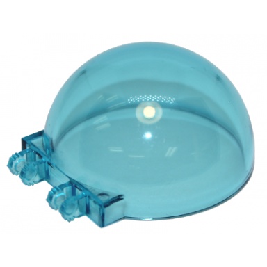 trans-light blue windscreen 6 x 6 x 3 canopy half sphere with dual 2 fingers