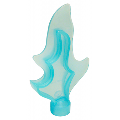 trans-light blue duplo wave fire water flame 2 x 1 x 5